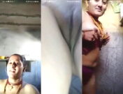 Desi Bhabhi Shows Bathing On VC