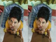 Sexy Boudi bathing and Give Blowjob Part 2