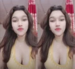 Sexy Horny Babe Pressing Boobs And Fingering